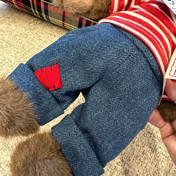 Boyds Plush Cousin Marty Fully Poseable Bear Retired 10" Missing Rover Dog - Picture 2 of 9